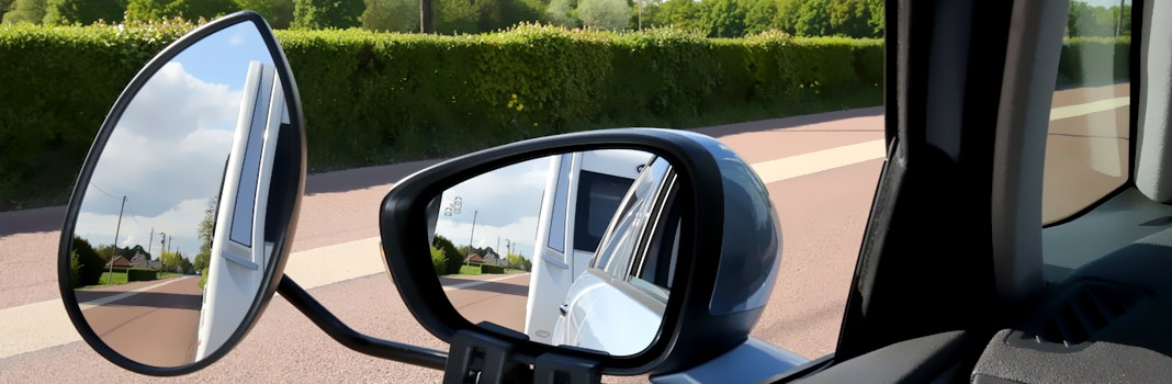 Rétroviseur additionnel Top Mirror pour transport de caravane